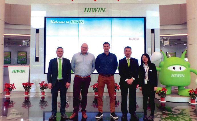 Samic team representatives in Hiwin office together with Hiwin representatives Hiwin