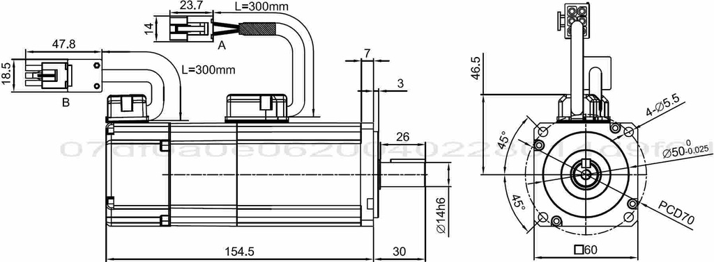 FR-LS-40-2-B-6-06-D  Motor