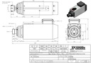 5160-B-DBS-P-ER32-SV-HY-RH-4.5KW-220/380V-300HZ-18000RPM Motor spindle