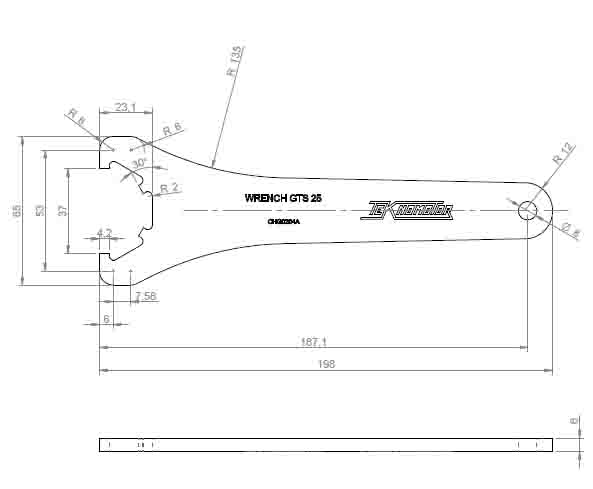 GTS25 Wrench for  ER25