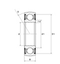 CS206LLU Ball bearing