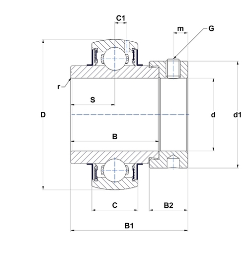 EX205G2L3 Ball bearing