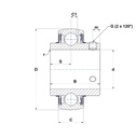 UC204G2L3 Ball bearing