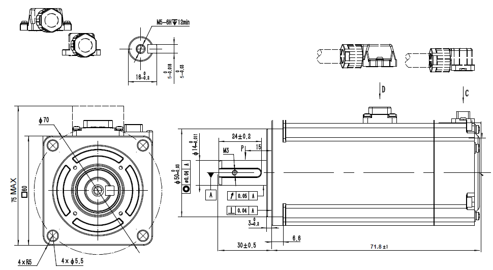 ELM1H-0200MA60F Motor