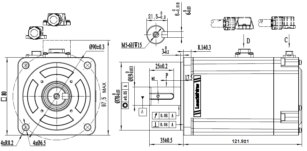 ELM1H-0750MA80E Motor