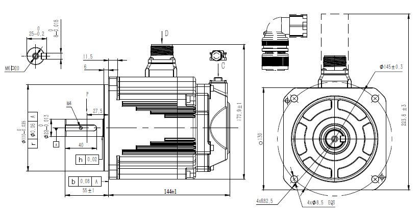 ELM1H-1300MD130F-H Motor