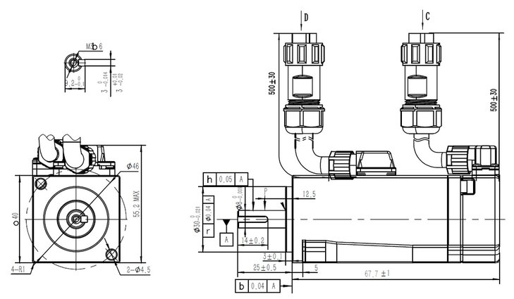 ELVM4010V48FH-M17-HD Motor
