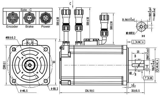 ELVM80100V48EH-M17-HD Motor