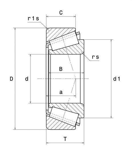 4T-30205 Tapered roller bearing