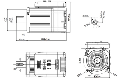 iSV2-CAN8075V48H Motor