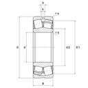 22205EAW33 Spherical roller bearing