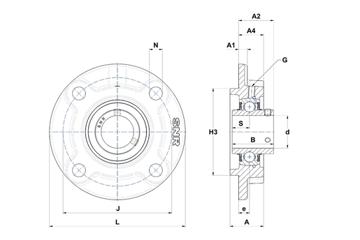 UCFC206 Bearing unit