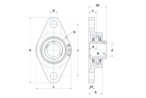 UCFL204 Bearing unit