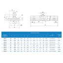 SBR50-6000-h6-C45  Shaft