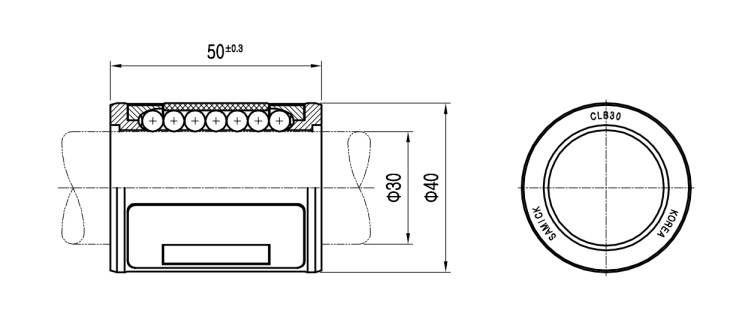 CLB30UU Ball bushing