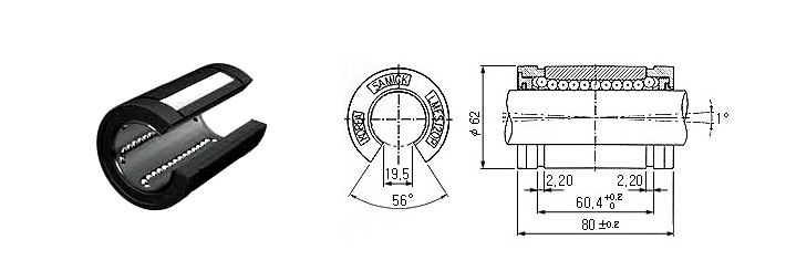 LMES40UUOP Ball bushing