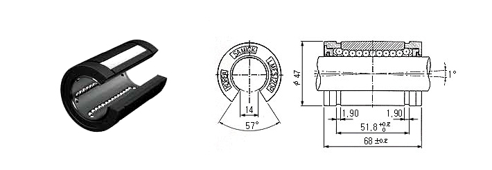 LMES30UUOP Ball bushing